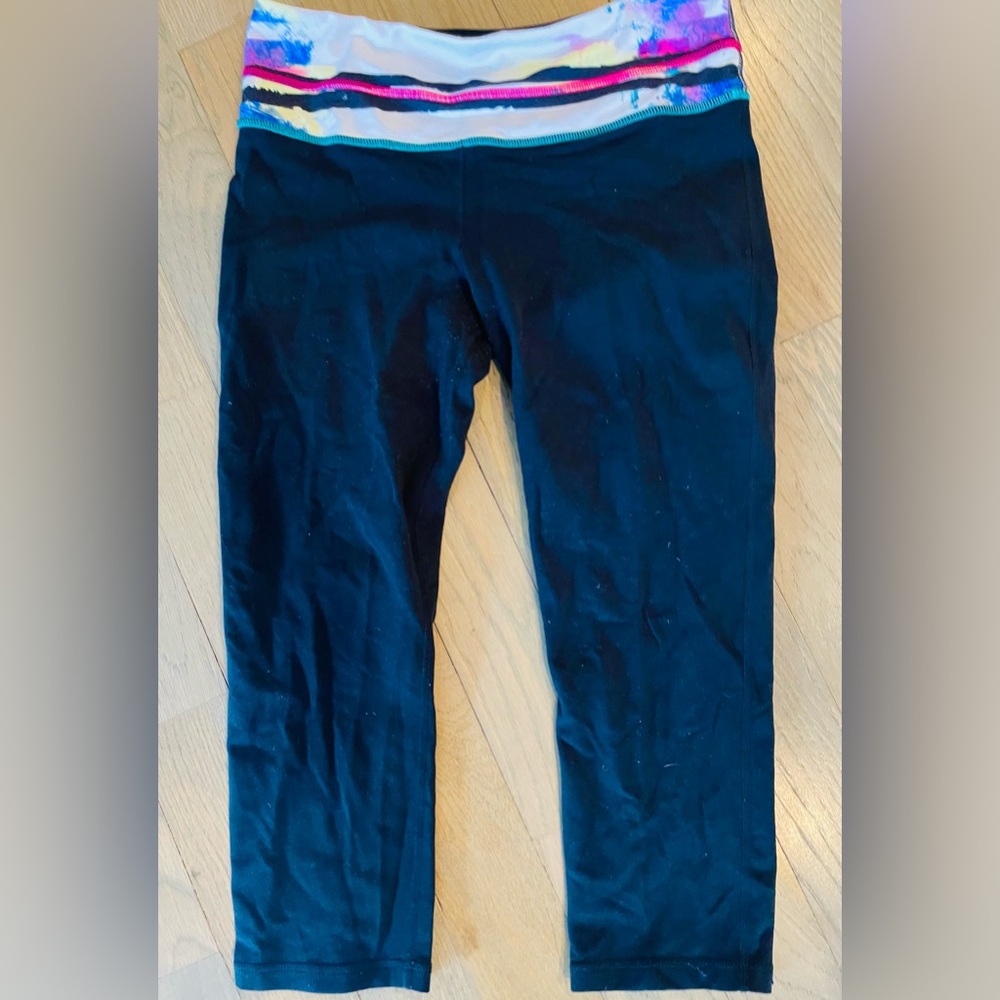 Lululemon 8 splatter pant crop pants legging